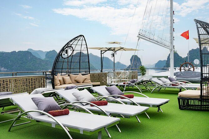 Full day Halong Bay Luxury Cruise - buffet lunch, kayak, swim. - Lunch on Board: A Feast of Local Flavors