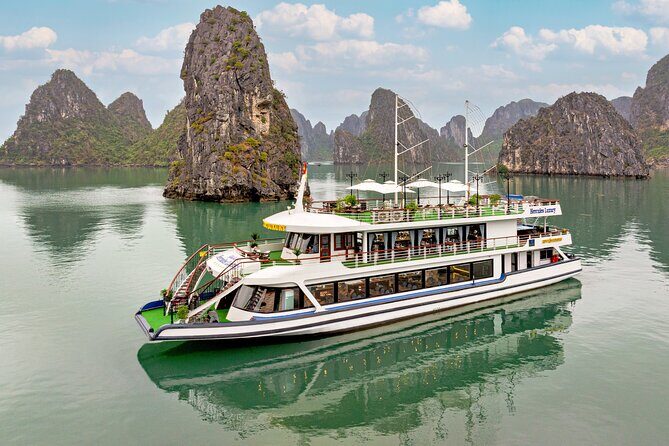 Full Day Halong Bay Luxury Limousine Bus & Buffet Lunch - Key Points