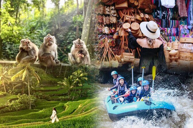 Full day Ubud tour Rafting and Rice Terrace with Monkey Forest - Key Points