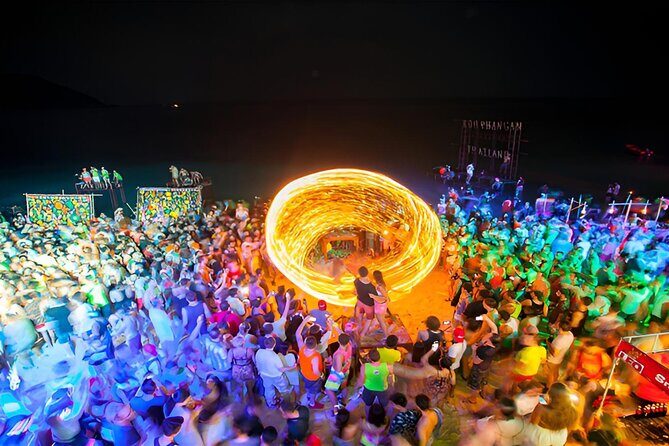 Full Moon Party in Koh Phangan Transfer Painting and Party - Key Points