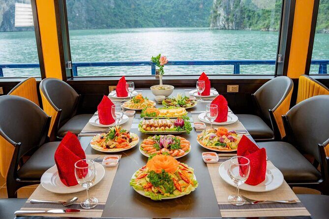 Fullday Trip With Halong Asiana Cruise: Kayaking - Food and Beverage