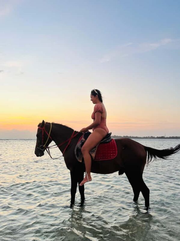 Gili Air: Private Sunrise or Sunset Horse Riding Tour - Transportation and Timing