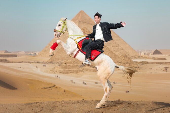 Giza Pyramids Photoshoot with Jumping Horse, Camel and Sphinx - Frequently Asked Questions