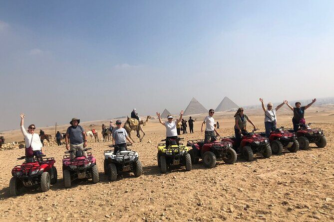 Giza pyramids, Sphinx, ATV bike, Lunch,Camel ride, Dinner cruise& shopping tour - Lunch and Rest Breaks