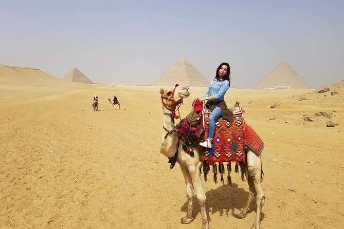 Giza Pyramids Sphinx Camel Ride Lunch with Camera Photographer - Camel Ride and Panorama View