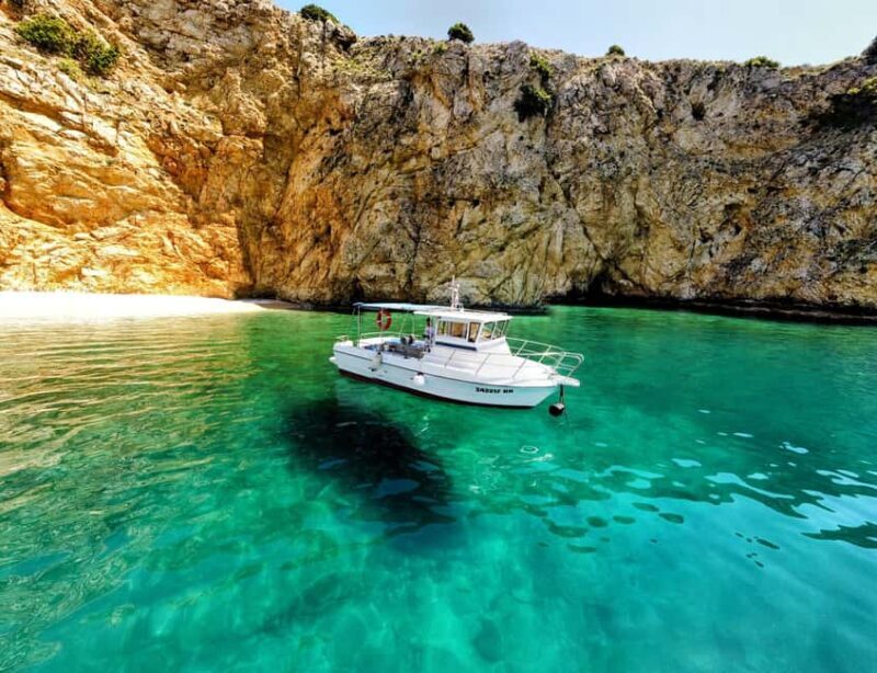 Golden Beach & Blue Cave Exclusive Private Boat Tour - Key Points