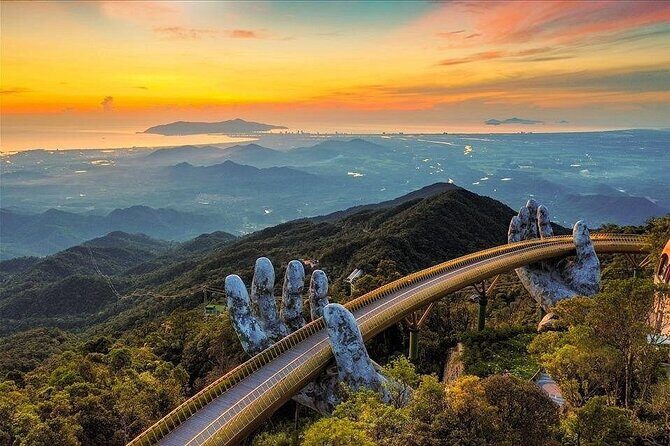 GOLDEN BRIDGE - Cable Car Ride-Marble Mountains -Monkey Mountain - Key Points
