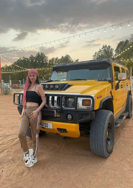 Golden Sands & Glamour: Hummer Safari with Photoshoot - What to Expect from the Tour