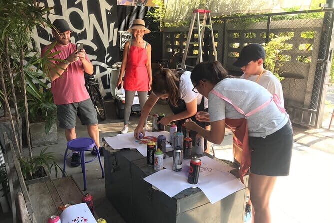 Graffiti and Street Art Workshop with Local Artist.-Legally - The Artistic Journey Through Chiang Mais Murals