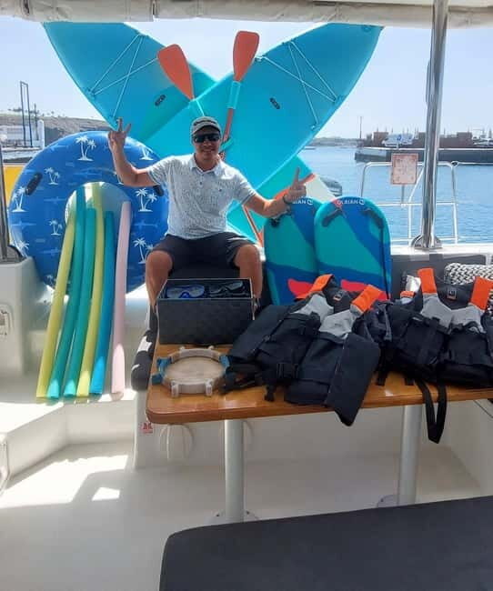 Gran Canaria: Private 3-5hour all-inclusive Catamaran Cruise - The Sum Up
