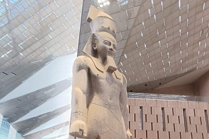Grand Egyptian Museum, Grand staircase, New Galleries, and lunch. - Key Points