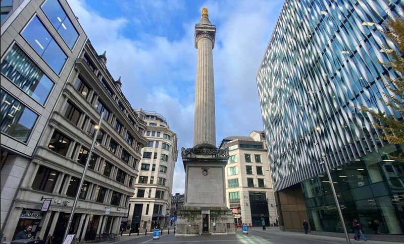 Great Fire of London Monument & optional Tower of London - Exploring the Monument to the Great Fire of London