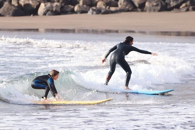 Group Surf Class in Playa de Las Américas with Photographs - The Photographs and Souvenirs  