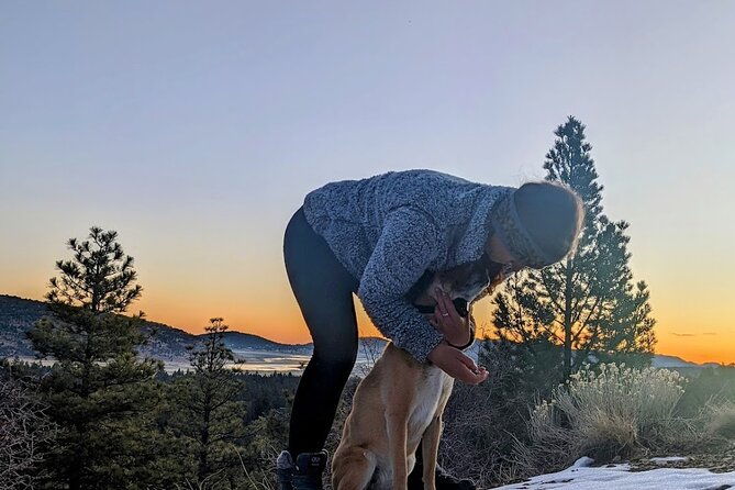 guided-hiking-tour-in-big-bear-with-sunset-champagne-toast-on-private-dock