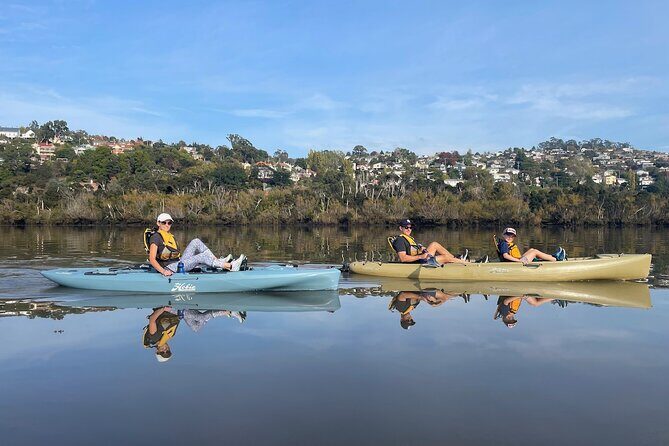 Guided Kayak Tour on Launceston's scenic waterfront on foot powered Hobie kayaks - Authentic Experiences & Real Feedback