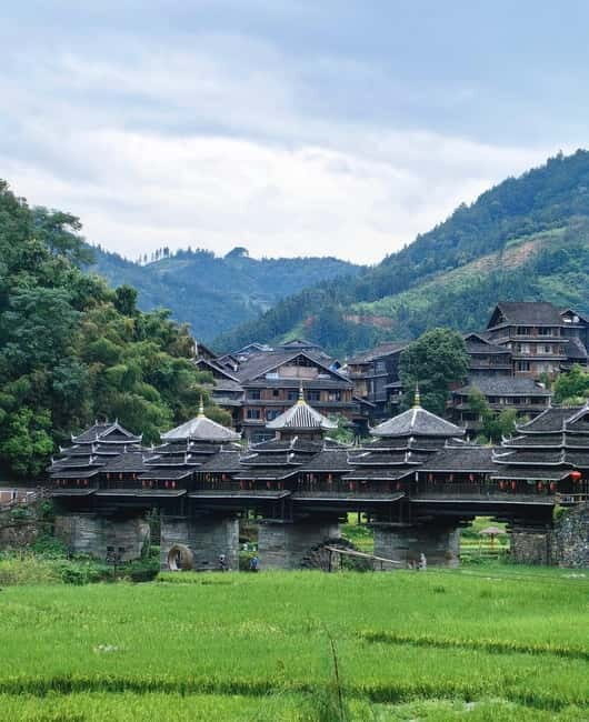 Guilin to Sanjiang: Dong Village, Local Lunch & Tea Mountain - Walking Across the Wind & Rain Bridge