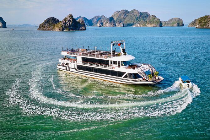 Ha Long Bay Luxury Full-Day Cruise-Indian Set Menu-Caves&Kayaking - Key Points
