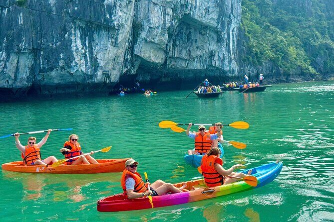 Ha Long: Luxury Day Cruise with Jacuzzi, Kayaking, Swimming - Detailed Breakdown of the Itinerary