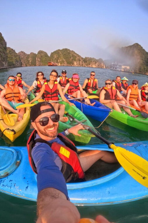 ha-noi-2-days-lan-ha-bay-family-cruises-biking-tour-kayak