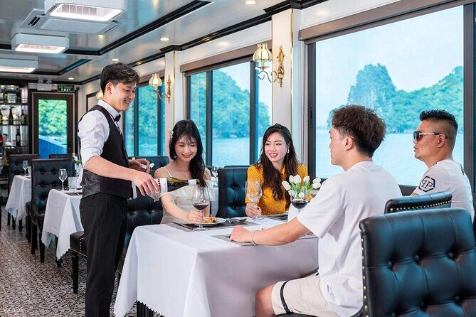 Ha Noi: Ha Long Bay 5 Star Cruise with Live Music & Buffet Lunch - The Itinerary in Detail