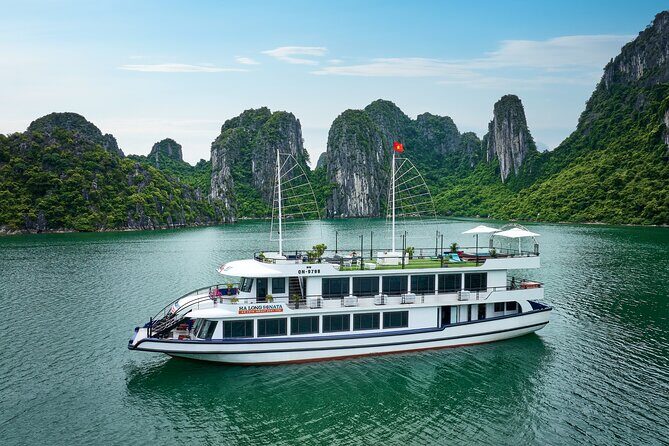 Halong Bay Day Tour By 5-Star Cruise, Buffet, Caves, Jacuzzi Pool - Key Points