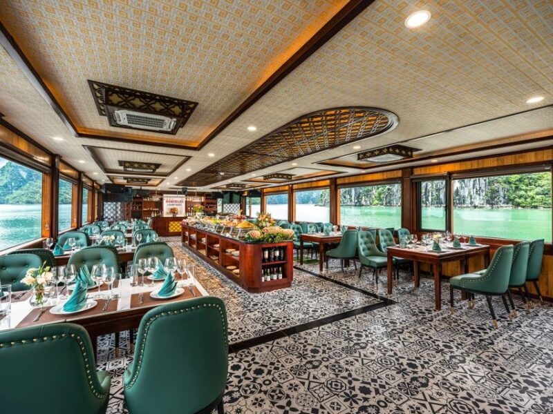halong-bay-luxury-cruise-6-hours-trip-buffet-kayaking