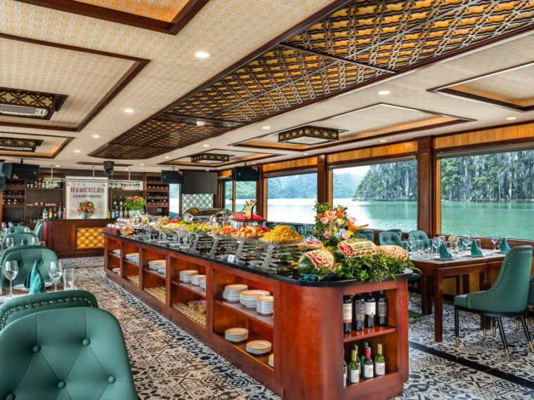 halong-bay-luxury-cruise-6-hours-trip-buffet-kayaking