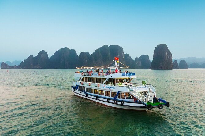 Halong Bay Luxury Cruise Day Tour with Buffet Lunch and Pick Up - Key Points
