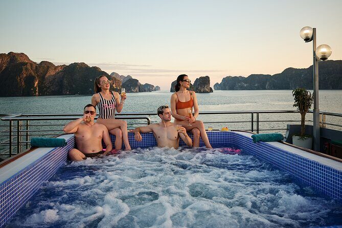 Hanoi: 5-Star Sea Lion Luxury Day Cruise in Halong, Buffet Lunch - Lunch and Onboard Comfort
