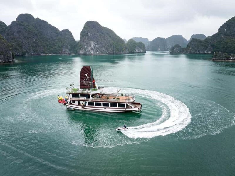 Hanoi/Cat Ba: Lan Ha Bay Day Cruise with Dark & Bright Caves - Unveiling the Dark & Bright Caves