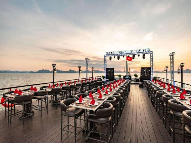 Hanoi: Halong Bay Full-Day Tour with 5-star Diamond Cruise - Frequently Asked Questions