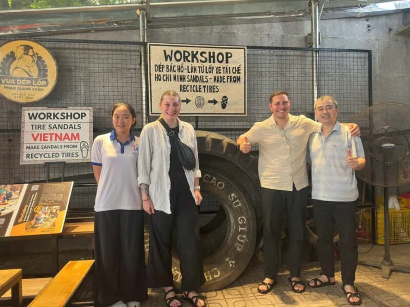 Hanoi: Tire Sandal Workshop with Crafting Experience - Key Points