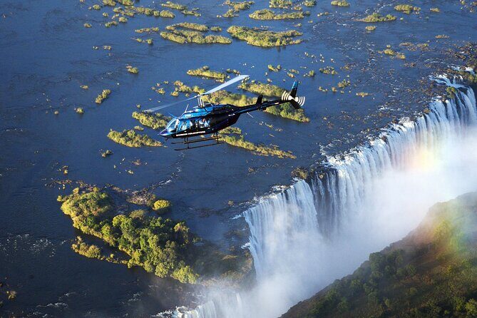 Helicopter Flight+window Seat Guarantee over the Victoria Falls - The Sum Up