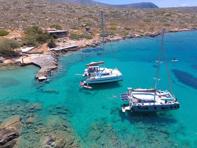 Heraklion Luxury Catamaran to Dia  Chef Lunch & Open Bar - Key Points