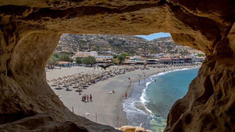 heraklion-matala-beach-hippie-caves-and-gortyn-day-trip