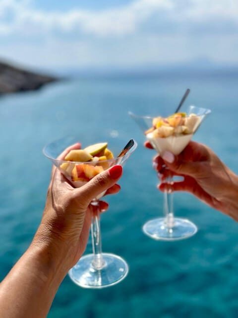 Heraklion: Private Catamaran Cruise to Dia with Meal&Drinks - Key Points