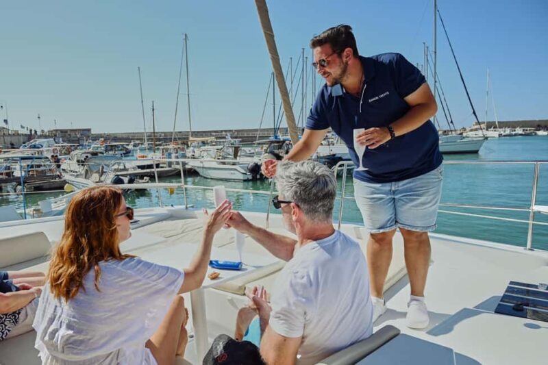 Heraklion: Sunset Catamaran to Dia with Prosecco & Snacks - Practical Tips for Booking and Enjoying Your Cruise
