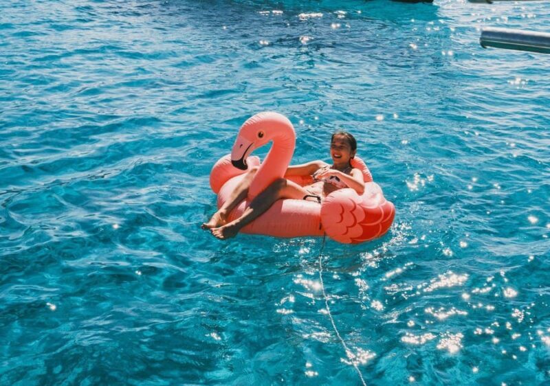 Hersonissos: Private Catamaran Cruise, Dia Island with Lunch - Key Points