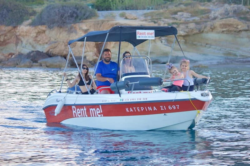 Hersonissos: Rent a Boat - No License Needed - An Authentic Crete Water Adventure