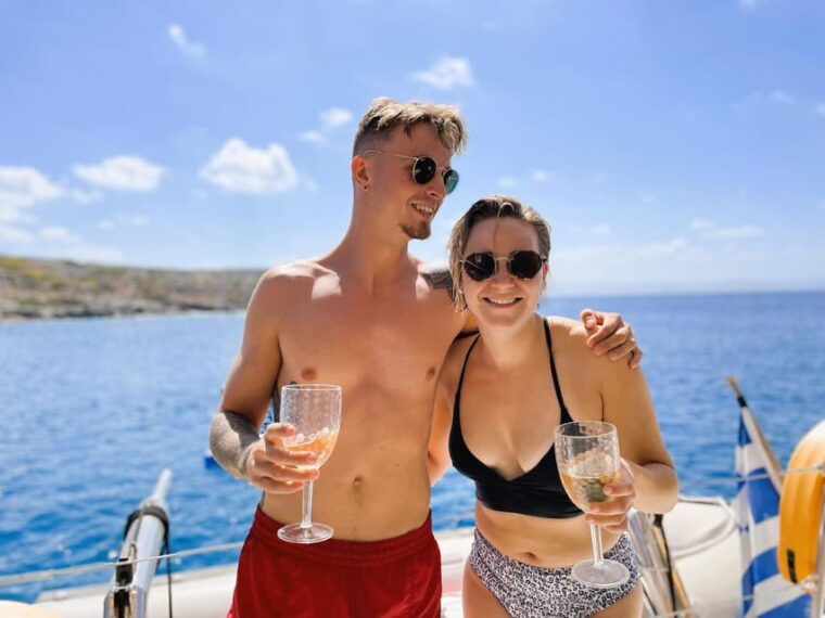 hersonissos-sunset-catamaran-cruise-with-snacks-and-drinks-2