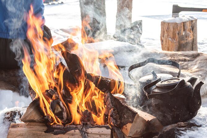 Hike to Frozen Waterfalls of Korouoma Including BBQ Lunch from Rovaniemi - The Highlight: BBQ Lunch and Bonfire