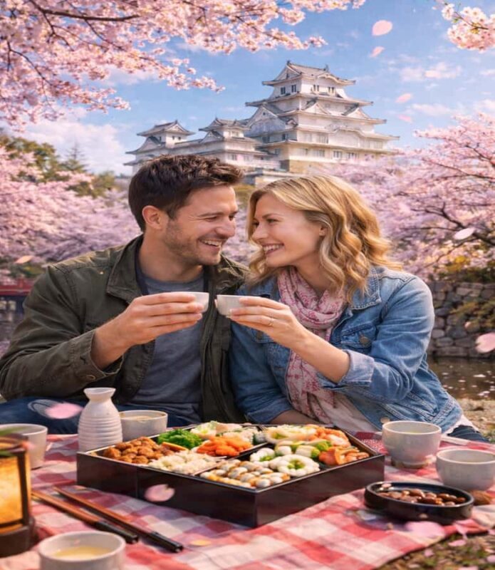 Himeji: Cherry Blossom Picnic Tour with Food & Drinks - The Experience Overview