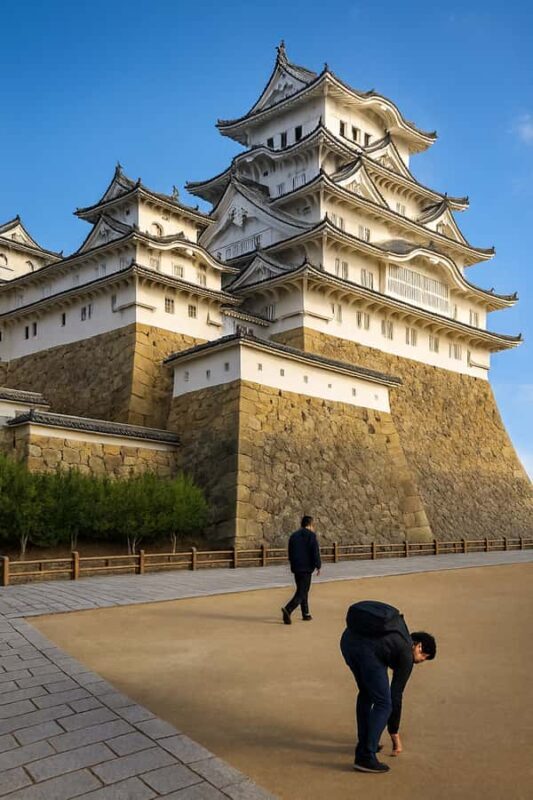 Himeji: Himeji Castle Tour - Samurai History & Views - First Impressions: Otemae Gate and Defensive Design