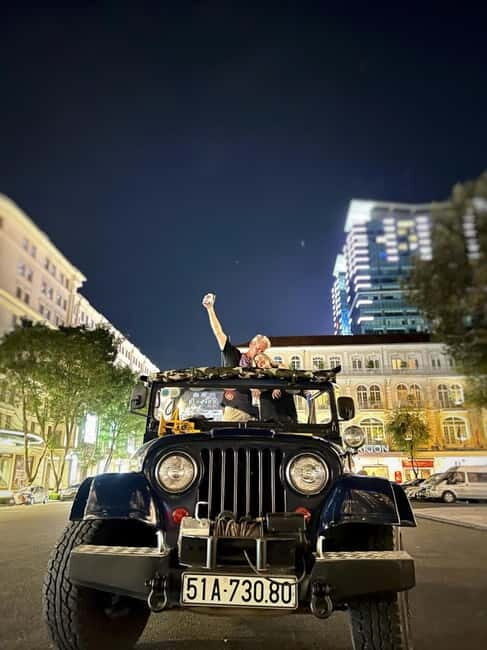 Ho Chi Minh Private Jeep Night Tour & Street Food - The Optional Rooftop Bar