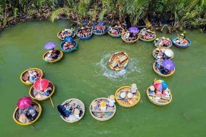 hoi-an-basket-boat-ticket-transfer-2ways-cam-thanh-village