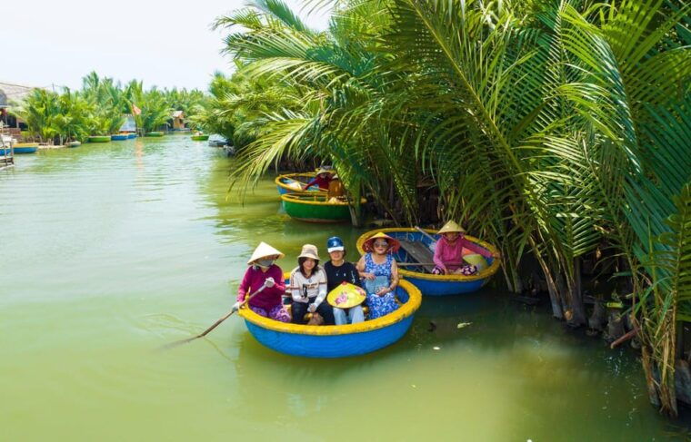 hoi-an-basket-boat-tour-includes-transfer-a-fresh-coconut