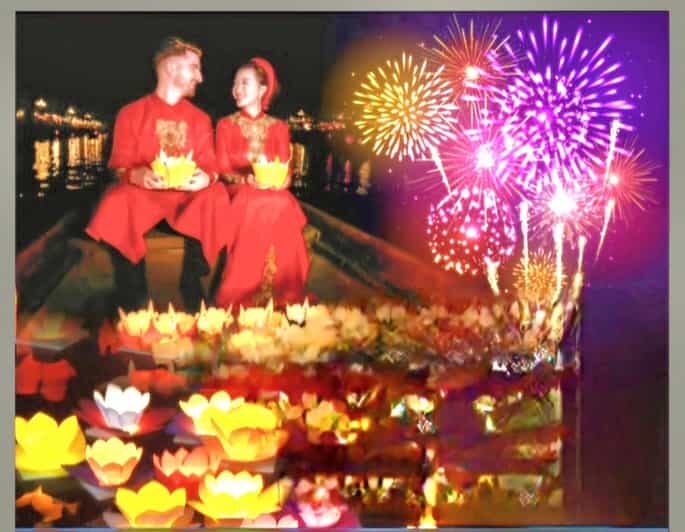 Hoi An Boat Lantern With Release Flower Hoai River At Night - The Sum Up