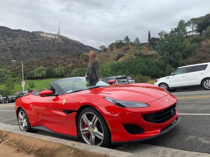 Hollywood: 30 min Hollywood Sign Ferrari Tour - An In-Depth Look at the Hollywood Sign Ferrari Tour