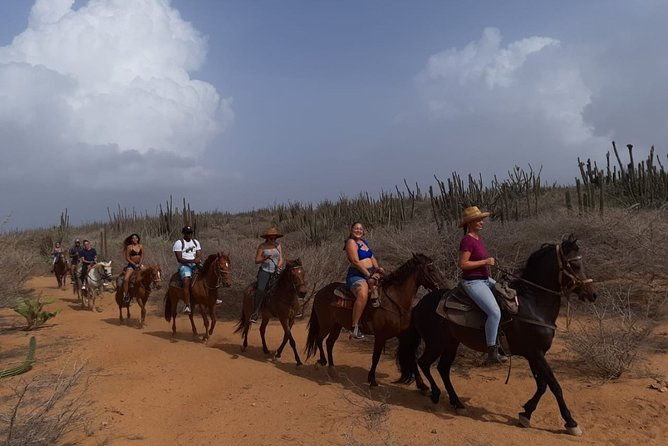 horseback-riding-2-hour-sunset-rock-formation-countryside-and-beach-ride