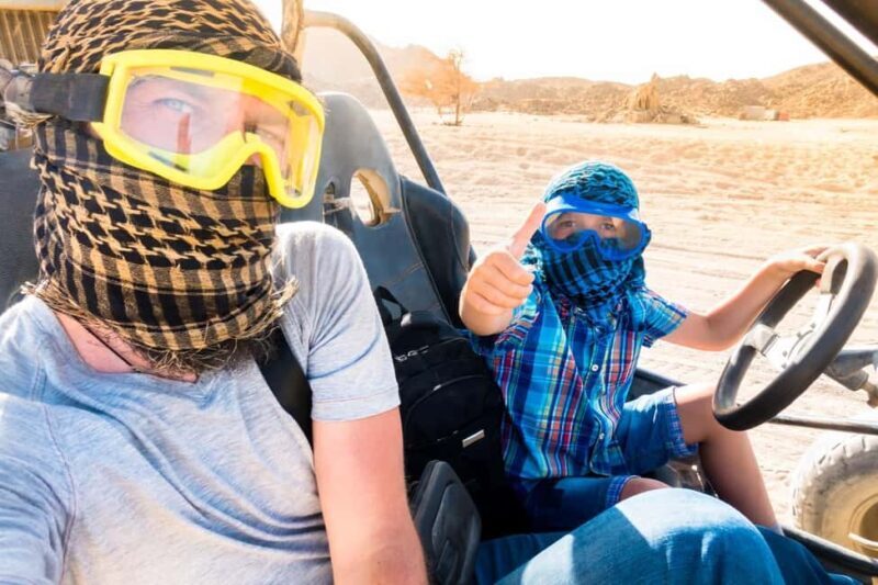 Hurghada: Jeep and ATV Quad with Dinner & Desert Fire Show - Key Points